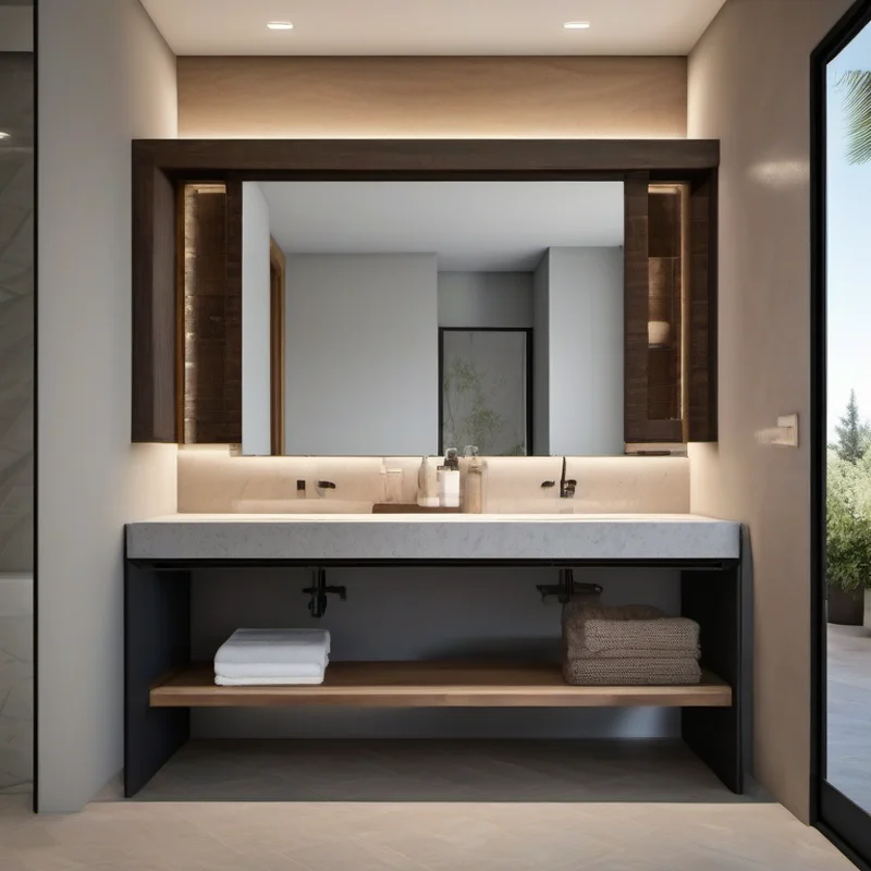 Bathroom vanity installation project by Midwest Flip LLC