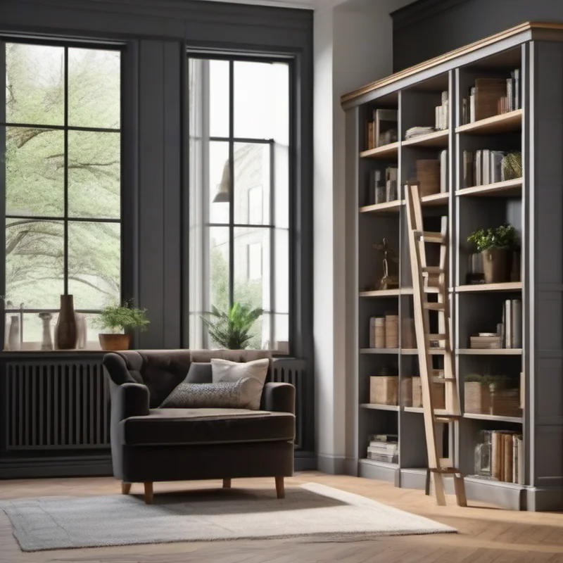 Built-in shelving construction project by Midwest Flip LLC