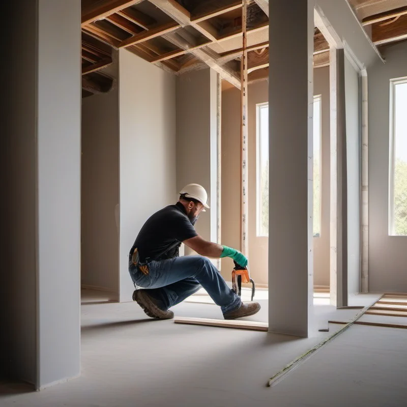 Drywall finishing and taping project by Midwest Flip LLC