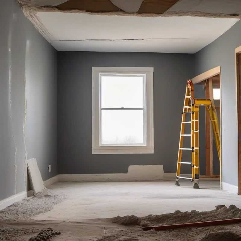 Drywall repair project by Midwest Flip LLC