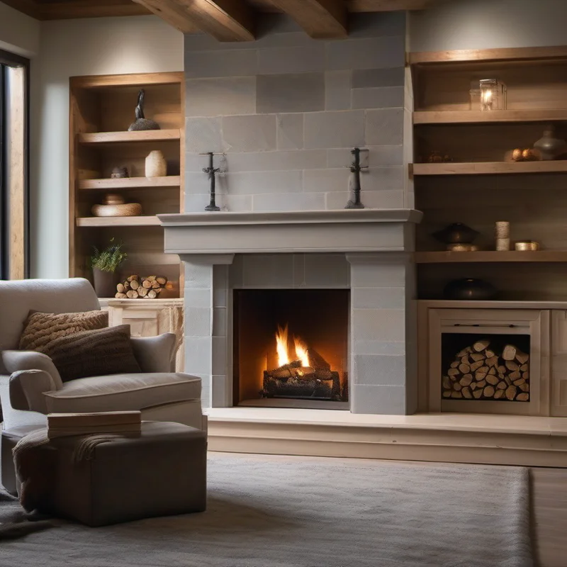 Fireplace construction project by Midwest Flip LLC