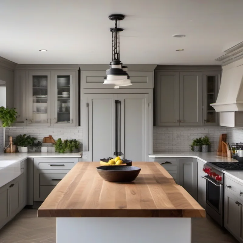 Kitchen island construction project by Midwest Flip LLC
