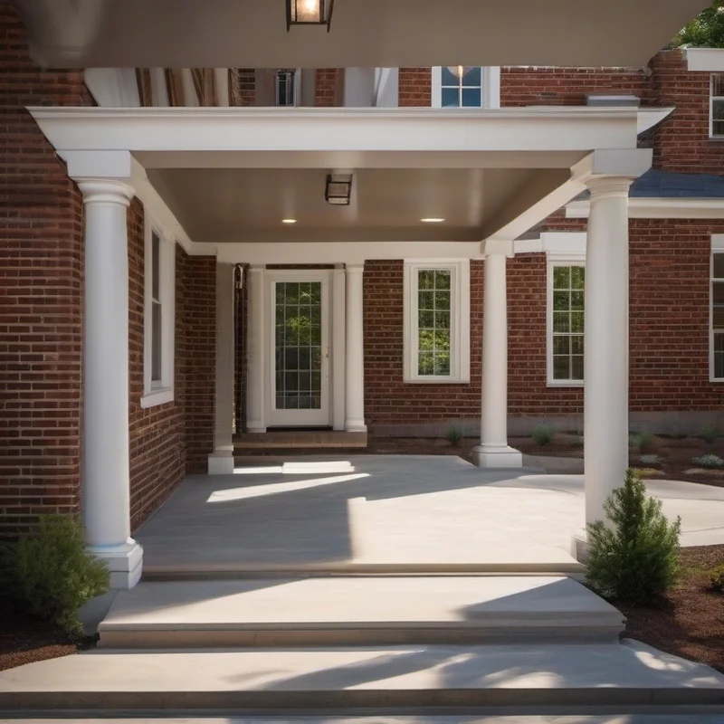 Masonry column installation project by Midwest Flip LLC