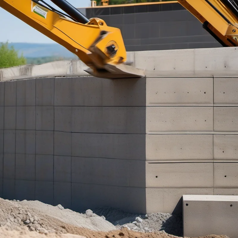 Retaining wall construction project by Midwest Flip LLC