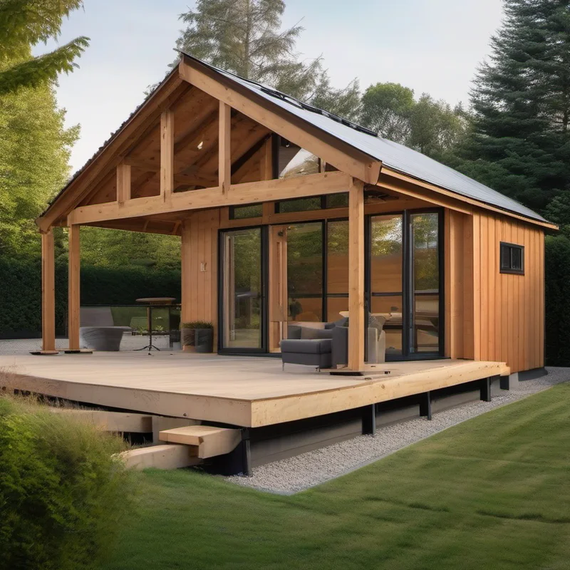 Shed roof construction project by Midwest Flip LLC
