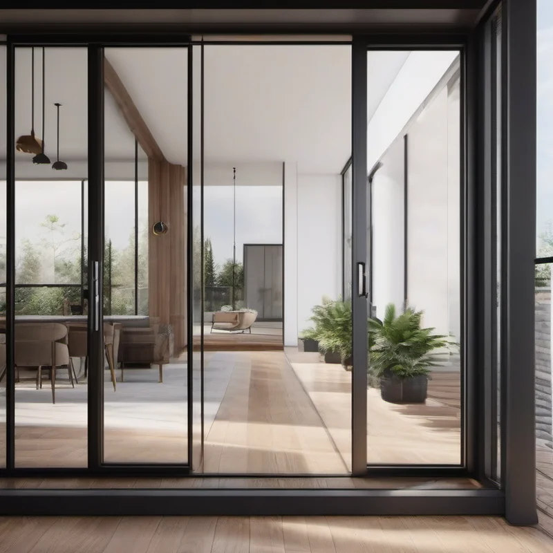 Sliding door installation project by Midwest Flip LLC