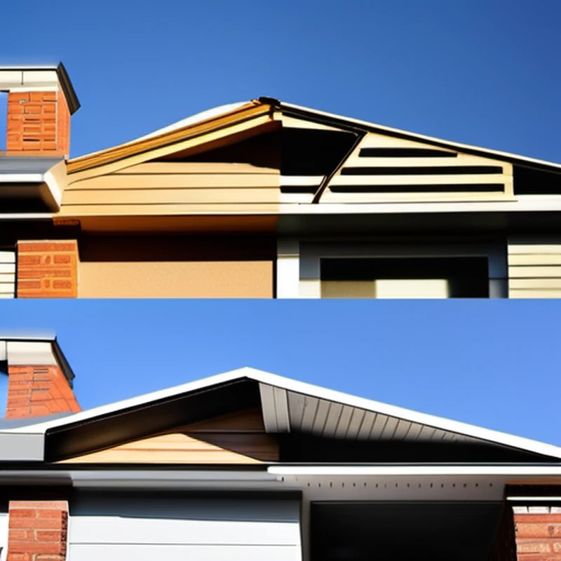 Soffit construction project by Midwest Flip LLC