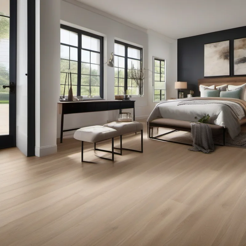 Vinyl flooring installation project by Midwest Flip LLC