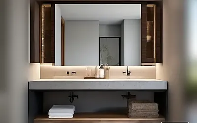 Bathroom vanity installation