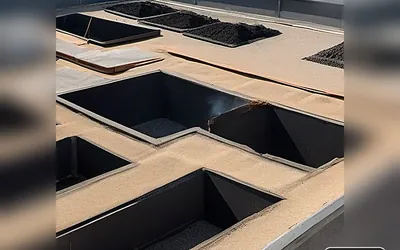 Flat roof installation