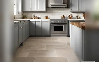 Kitchen flooring installation