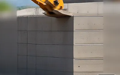 Retaining wall construction