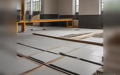 Tile flooring installation